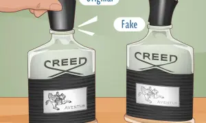 Porównanie oryginalnego i podrabianego flakonu perfum Aventus Creed 100ml.