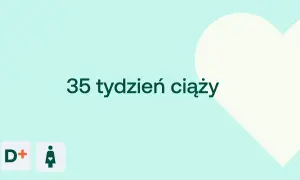 35 tydzień ciąży. Waga dziecka w tym okresie jest już znacząca, a serce bije mocno.