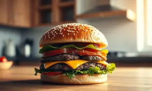 Ile kcal ma hamburger? Odkryj sekrety lżejszych wersji!