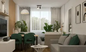 Jak urządzić mały salon ze stołem, aby nie stracić przestrzeni?
