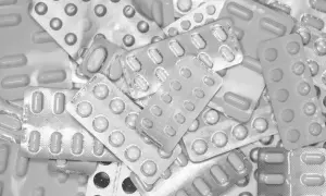 En hög med olika medicinpaket. Kanske dags att sluta med brintellix och prova något annat?