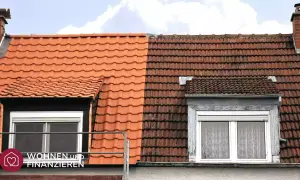 Neues Dach links, altes Dach rechts. Wann greift die Sanierungspflicht und gibt es Ausnahmen?