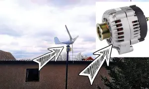 Jak zrobić wiatrak z alternatora i zaoszczędzić na energii