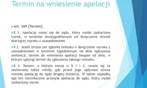 Ile czasu na wniesienie apelacji? Poznaj kluczowe terminy prawne