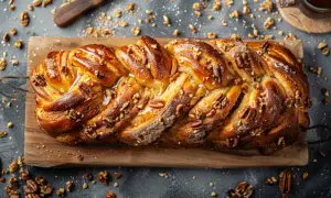 Babka złota - Pyszny przepis z orzechami włoskimi i złocistym lukrem