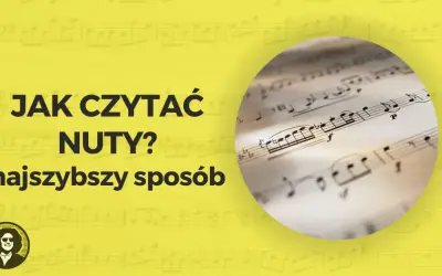 Jak czytać nuty gitarowe? Szybki kurs z nutami w tle i wizerunkiem muzyka.