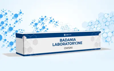 Opakowanie badań laboratoryjnych na owsiki w kale.