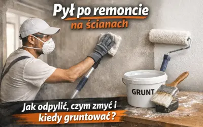 Remont zakończony, ale na ścianach pozostał pył. Dowiedz się, czym usunąć pył gipsowy i jak przygotować ściany do malowania.