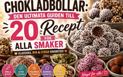 Chokladbollar: den ultimata guiden till 20 recept för alla smaker. Klassiska, nya & lyxiga favoriter! Något för alla!