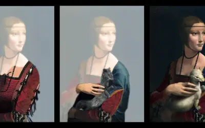 Dama z gronostajem ciekawostki: porównanie obrazów Leonarda da Vinci i jego naśladowców.