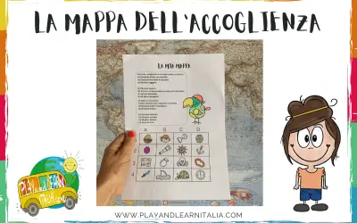 Una mappa per giocare e imparare, con simpatici disegni e un quiz per scoprire i gusti di ognuno.