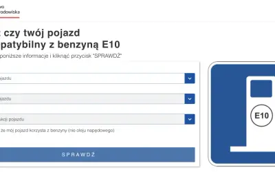 Sprawdź kompatybilność pojazdu z benzyną E10. Wpisz markę, model i rok produkcji, aby dowiedzieć się więcej.