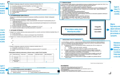 Formularz wniosku o wydanie prawa jazdy, z zaznaczonym polem "ile się czeka na pkk" w sekcji "Oświadczenie o miejscu zamieszkania".