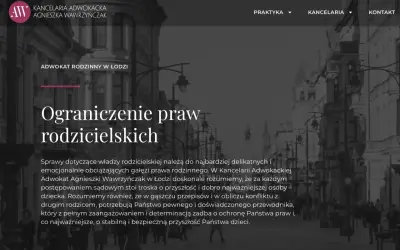 Ograniczenie praw rodzicielskich. Kancelaria Adwokacka Agnieszka Wawrzyńczak w Łodzi oferuje wsparcie w sprawach rodzinnych, dbając o dobro dziecka.