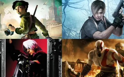 Kratos, Leon Kennedy, Dante i Jade - bohaterowie najlepszych gier na PS2.