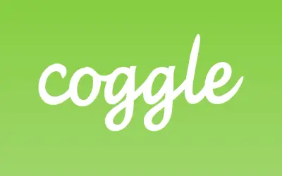 Il logo Coggle, ideale per creare coggle mappe gratis, su sfondo verde chiaro.