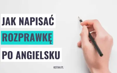 Jak napisać rozprawkę za i przeciw po angielsku? Dłoń z ołówkiem gotowa do pisania.