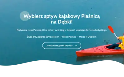 Spływ Piaśnicą do Dębek: Cennik, trasa, transport i porady