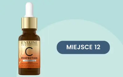 Serum Eveline Perfection z 20% witaminą C to najlepiej przyswajalna witamina C, która naprawia skórę.