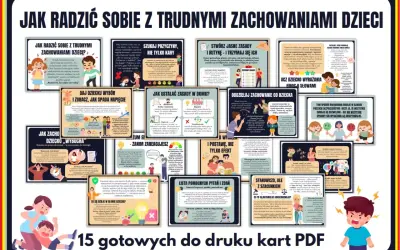 Nieodpowiednie zachowanie dziecka? Zrozum je, ustal zasady i reaguj z szacunkiem. Karty PDF pomogą Ci w trudnych chwilach.