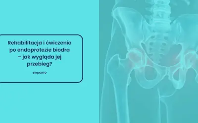 Rehabilitacja poszpitalna po endoprotezie biodra NFZ. Grafika przedstawia miednicę z zaznaczonymi stawami biodrowymi.