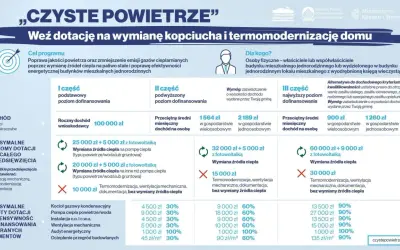 Program "Czyste Powietrze" oferuje dotacje na wymianę kopciuchów i termomodernizację domu. Sprawdź, jakie wsparcie możesz uzyskać!