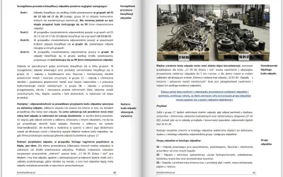 Na zdjęciu z-03 widać składowisko złomu z widocznymi kodami 17 04 05 i 16 01 17.