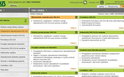 Panel lekarza ZUS: wystawianie zaświadczeń, formularze, przegląd zwolnień lekarskich. Dowiedz się, ile dni wstecz można wystawić zwolnienie lekarskie.