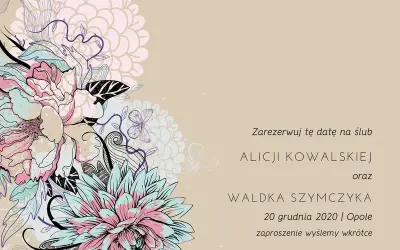Twoje zaproszenie zachwyci! Wzory, savoir-vivre, DIY i Canva.