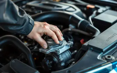 Mechanik wymienia pompę wody w samochodzie. Regularna kontrola i wymiana co ile wymiana pompy wody zapewni sprawne działanie silnika.