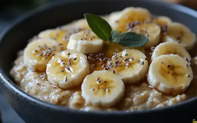 Pyszna owsianka z bananem i miodem. Czy owsianka jest zdrowa? Tak, to idealne śniadanie!
