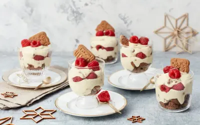 Himbeer Spekulatius Dessert: Einfaches Rezept für festlichen Genuss