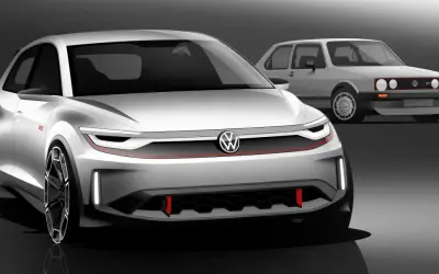 Nowoczesny i klasyczny Volkswagen GTI, pokazujący ewolucję designu.