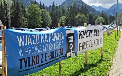 Wjazd na parking pod Morskim Okiem tylko z e-biletem. Przygotuj swój e-bilet do kontroli.