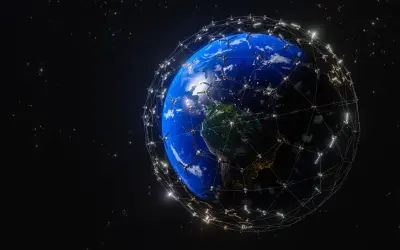 Sieć satelitów Starlink otacza Ziemię, zapewniając globalny internet. Wyobraź sobie tę prędkość!