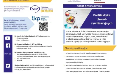 Profilaktyka chorób cywilizacyjnych to klucz do zdrowia. Dowiedz się, jak zapobiegać chorobom związanym ze stylem życia.