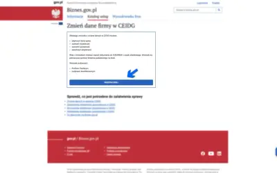 Zmiana danych w CEIDG: edytuj, zawieś, wznow lub zakończ działalność. Wniosek podpiszesz Profilem Zaufanym lub podpisem kwalifikowanym. Rozpocznij.