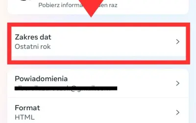 Ustawienie zakresu dat na "Ostatni rok" może pomóc w odzyskaniu wiadomości usuniętych z Messengera.