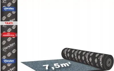 Rolka papy wierzchniego krycia Nexler. Jedna rolka to 7,5 m² powierzchni.
