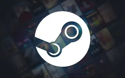Logo Steam na tle okładek gier. Dowiedz się, jak kupować gry na Steam i rozpocznij swoją przygodę z grami!