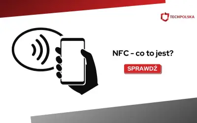 Ikona symbolizująca technologię NFC, gdzie smartfon zbliża się do okręgu z falami. Dowiedz się, NFC – co to jest?