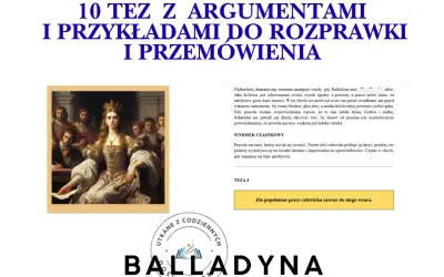 Obraz przedstawia królową w złotej sukni i koronie, otoczoną przez mężczyzn w historycznych strojach.