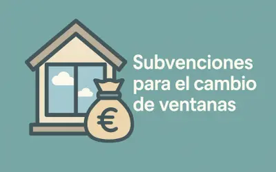 Ayudas para cambiar ventanas en Castilla-La Mancha. Saco de dinero junto a una casa con ventana.