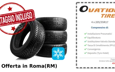 Set di 4 gomme Ovation Tires 205/55R17 con montaggio incluso. Offerta per l'anno gomme.