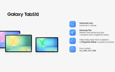 Galaxy TabS10. Dowiedz się, cellular co to za oferta: gwarancja ceny, Samsung Flex, Program Odkup i raty 0%.