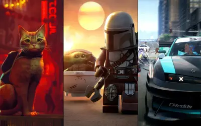 Kociak z plecakiem, Lego Mandalorian z Grogu i wyścigówka - to wszystko może być częścią Twoich darmowych gier na PS5.
