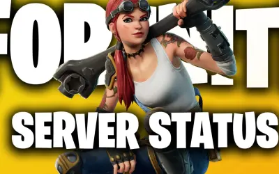 Fortnite Server Status: Die Server sind offline, die Spielerin mit Werkzeug wartet.