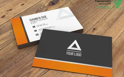 Nowoczesny projekt wizytówki dla grafika. Sprawdź, jaka jest cena za profesjonalne wykonanie.