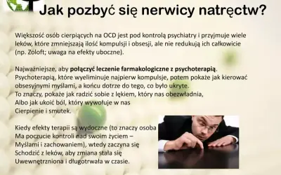 Jak poradzić sobie z nerwicą natręctw? Leczenie farmakologiczne i psychoterapia to klucz do odzyskania kontroli nad myślami i zachowaniem.