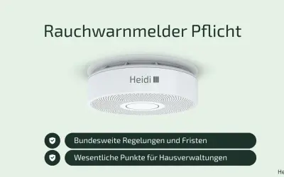 Rauchmelder-Pflicht: Wichtige Infos für Eigentumswohnung & Hausverwaltung. Bundesweite Regelungen & Fristen.